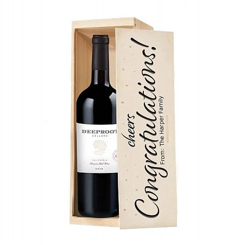 Congratulations Personalized Wine Crate - Image 3