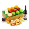 Fresh Fruit Trio And Cheese With Renoir Estates Pinot Noir Gift Box