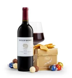 Classic LINDOR Assorted Truffle Box With DeepRoot Cabernet Sauvignon