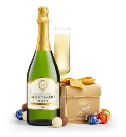 Classic LINDOR Assorted Truffle Box With Chateau Montmore Reserve