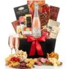 Champagne Wishes Gift Basket With Chateau Montmore Sparkling Rosé