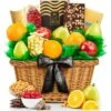 With Sympathy Five Star Premium Grade Fruit Basket